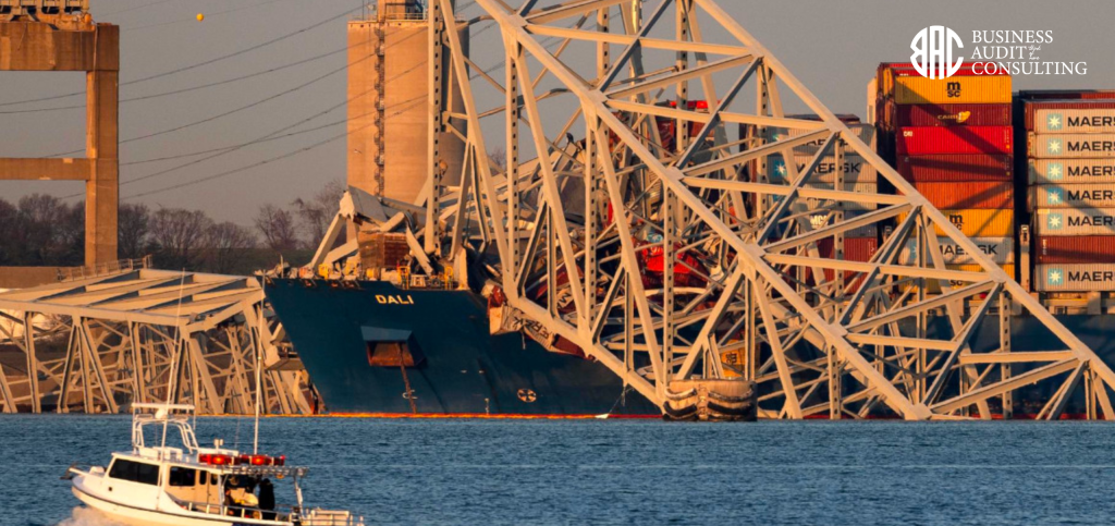 Derrumbe del puente de Baltimore puede afectar logística de exportaciones.